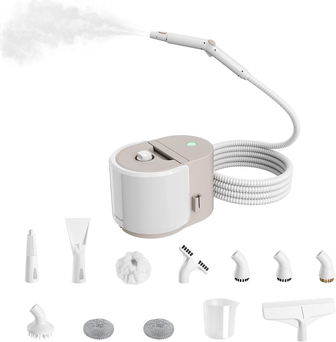 Stoomreiniger - Hete stoom reiniger - Grondig schoonmaken - 12-delige accessoire set - 15 liter tank - Zwart