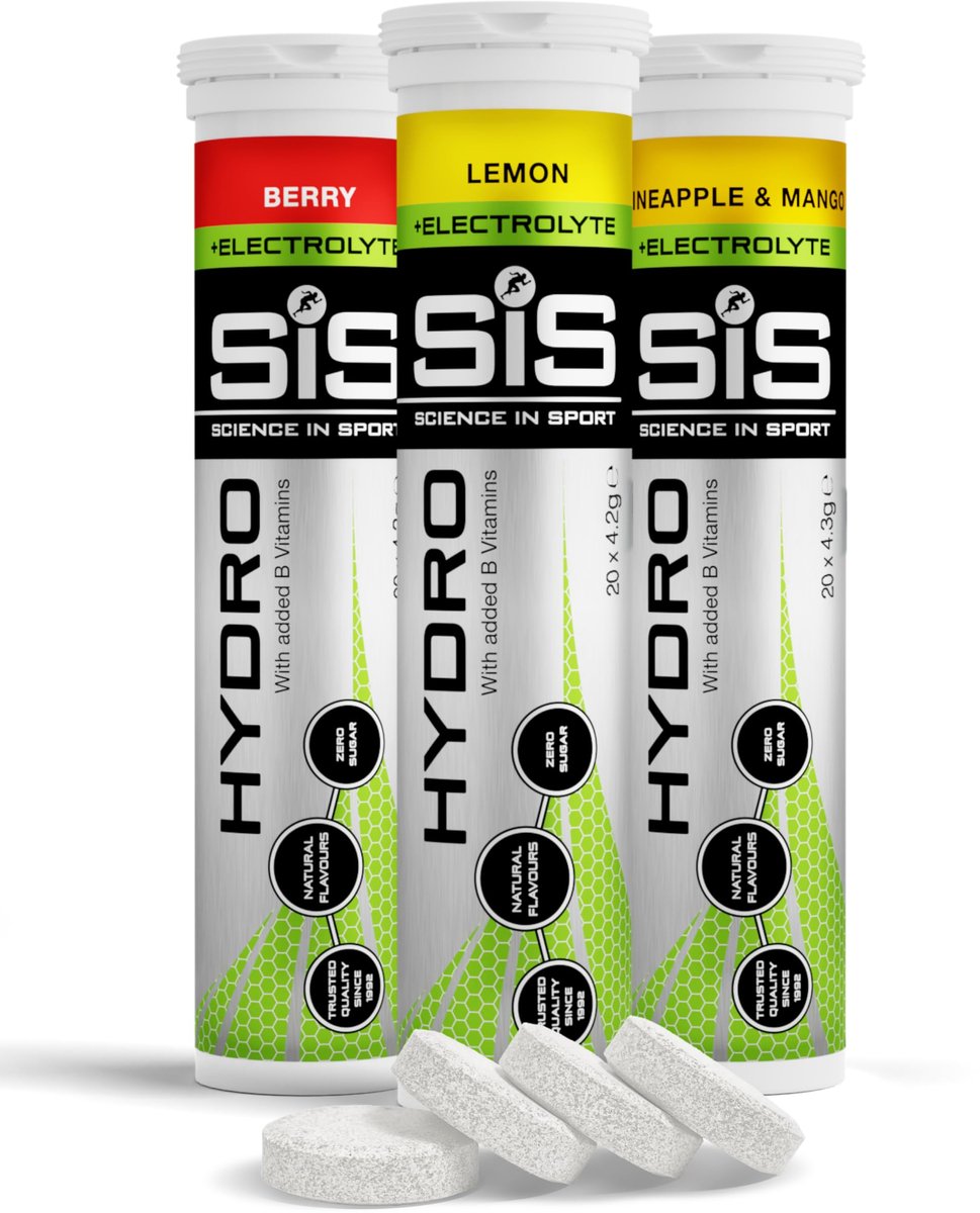 Science in Sport Hydro Tabletten, Variatiepakket, Pak van 3