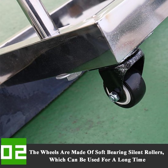 Water Pusher - Vloertrekker Vegen - Snel Dweilen - 360° Draaibaar - 138 cm - Zilver — afbeelding 4