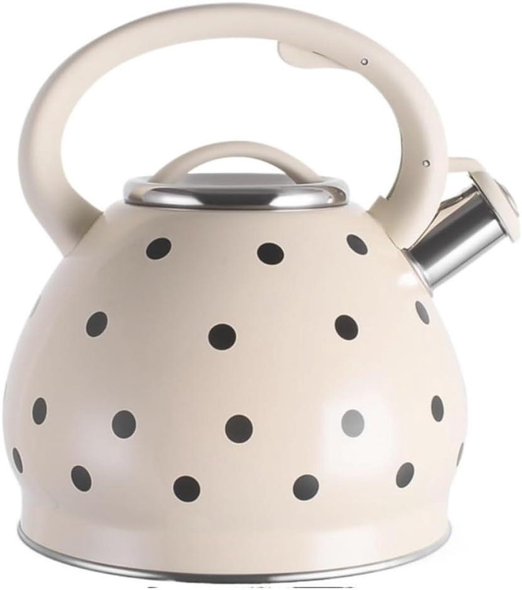 Waterkoker Fluitketel - Theepot Kookplaat - Water Koken - Roestvrij Staal - 3.5 Liter - Zilver