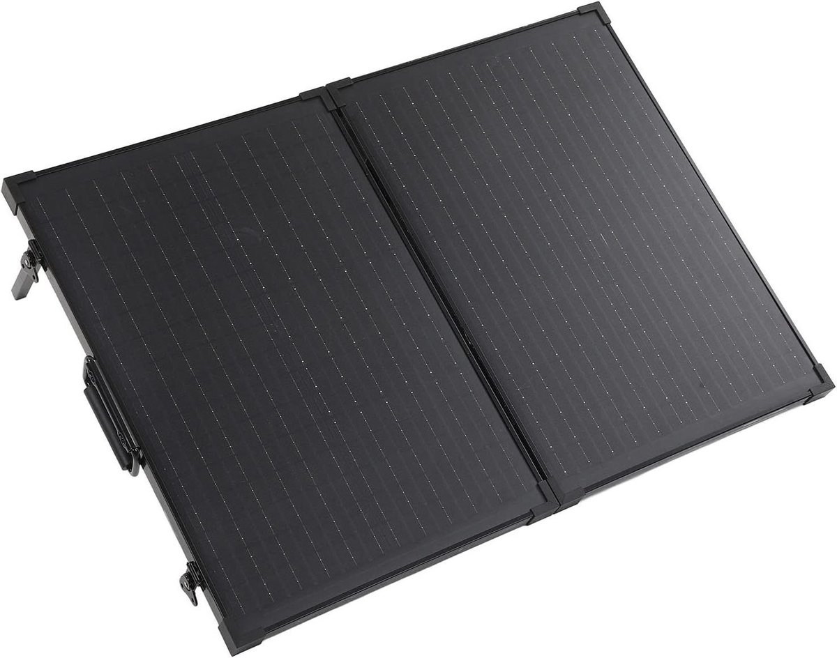 Draagbaar Zonnepaneel - Opvouwbaar Paneel - Energie Opwekken - Hoge Conversie Efficiëntie - 79 x 43 x 8 cm - Zwart