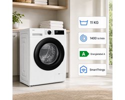 Samsung WW11DG5B25AELE - Wasmachine - 11 kg - A label - Stil en slim - EN Display
