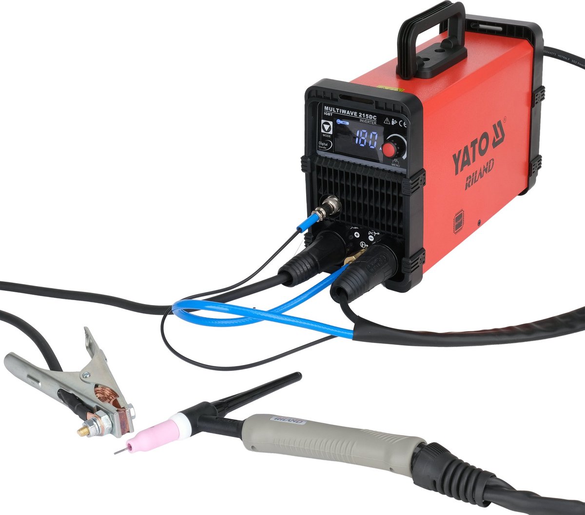 YATO TIG MultiWave 215DC Inverter Lasapparaat YT-81420 – 210A – TIG HF / MMA – Geavanceerde RICHIP Microprocessor – Inclusief 4m TIG-Toorts