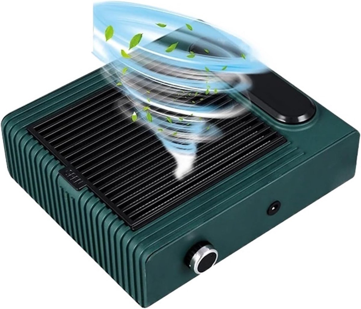 Nagel stofzuiger, 150W Sterke Zuigkracht Nagelstofafscheider Nagelstofzuiger for Manicure Met Verwijderbaar Filter Verstelbare Nagelafzuigventilator(groente)