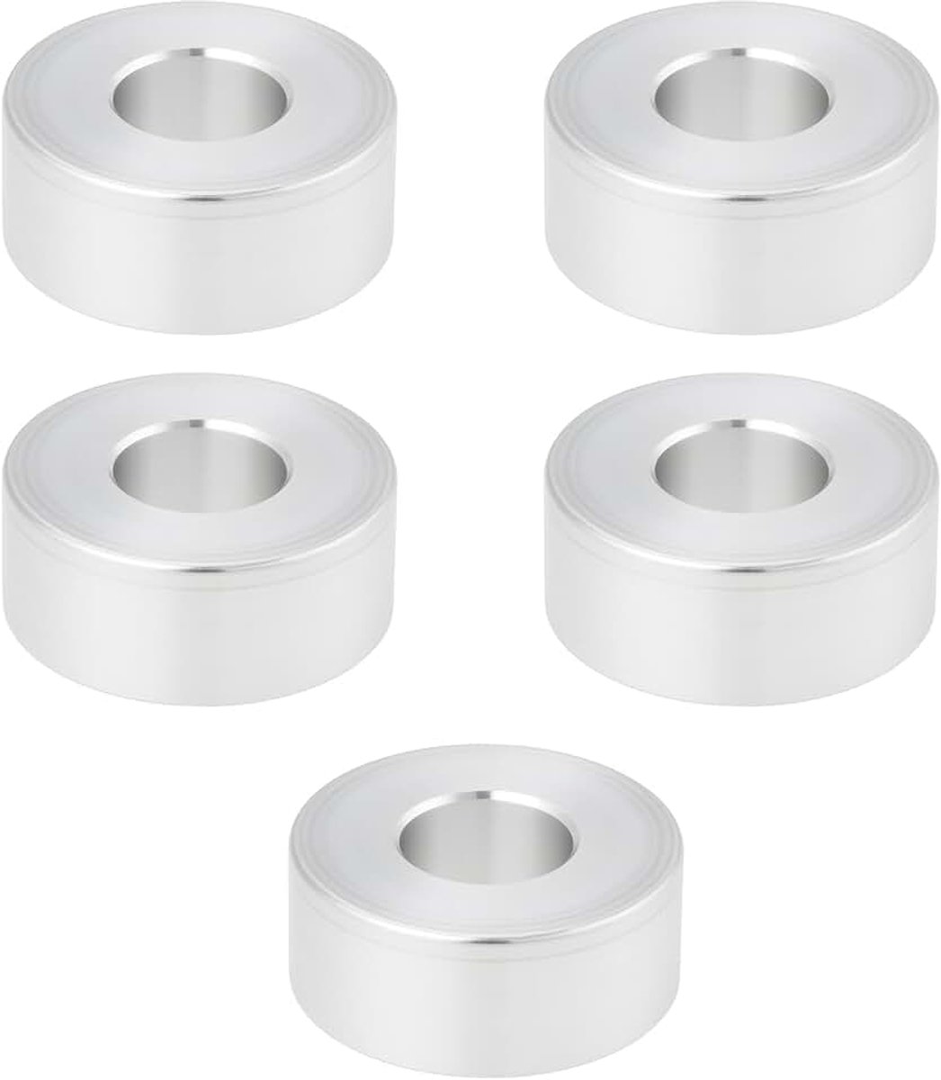 5 Stks M10 Aluminium Bolt Spacers 10.5mm ID x 24mm OD x 10mm L voor Ondersteuning Isolatie Positionering Schokabsorptie