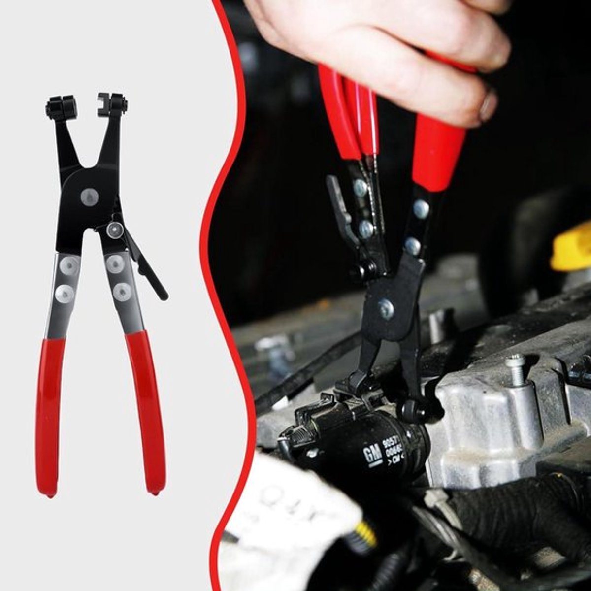Slangklemtang met rechte hals voor auto reparatie - Tang voor slangklemmen