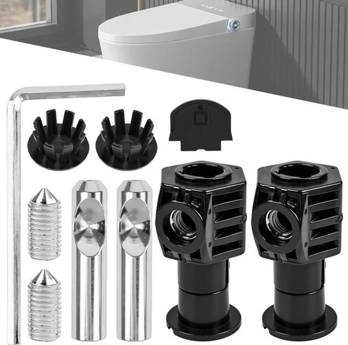 Montagekit voor intelligent toilet - Eenvoudige installatie, duurzame kwaliteit en geschikt voor diverse toiletmodellen