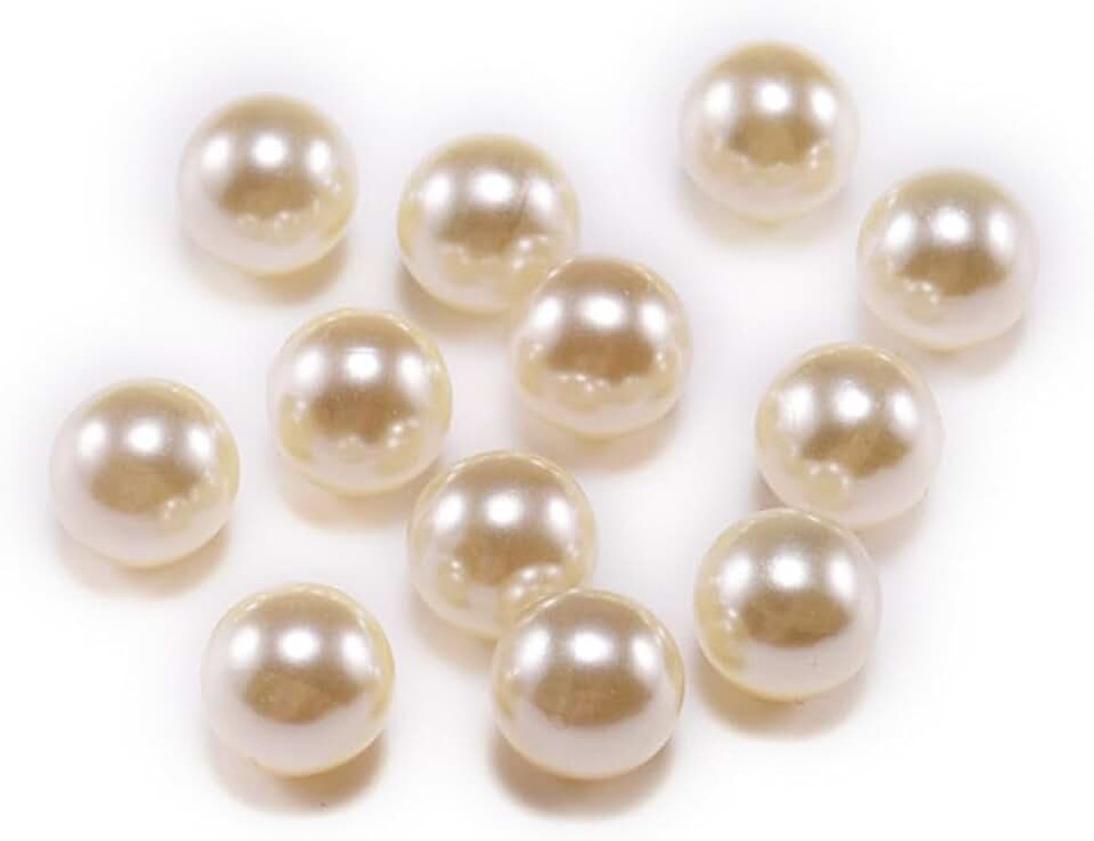 400 stuks 3 mm parels, kunstparels, ronde kralen, glaskralen, ronde sieradenkralen, losse kralen voor het maken van sieraden, kleding, halskettingen, armbanden, doe-het-zelf, licht gebruind