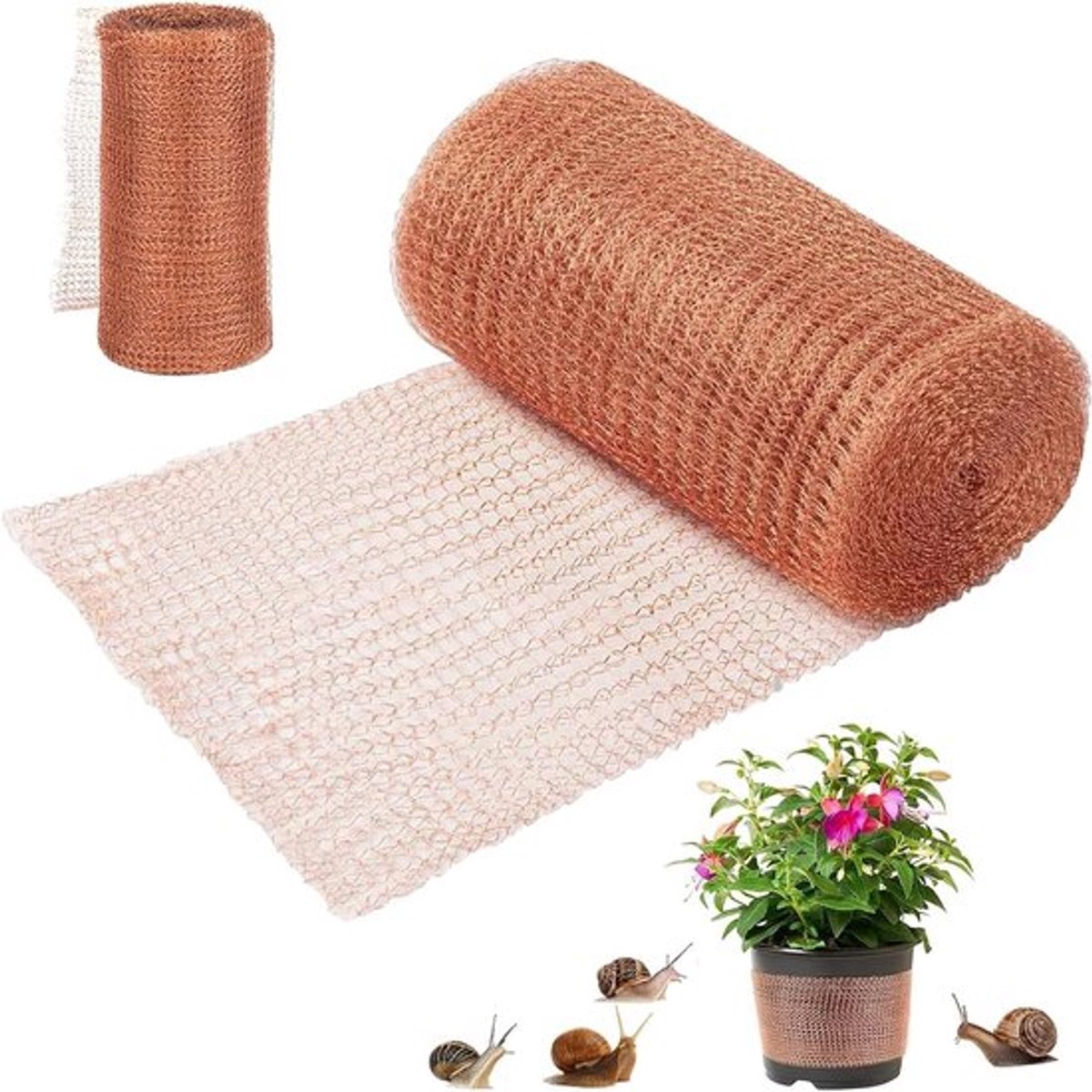 Koperen band tegen slakken, slakkenhek - 12,7 cm x 6 m.ReadAsStringAsyncNSSet