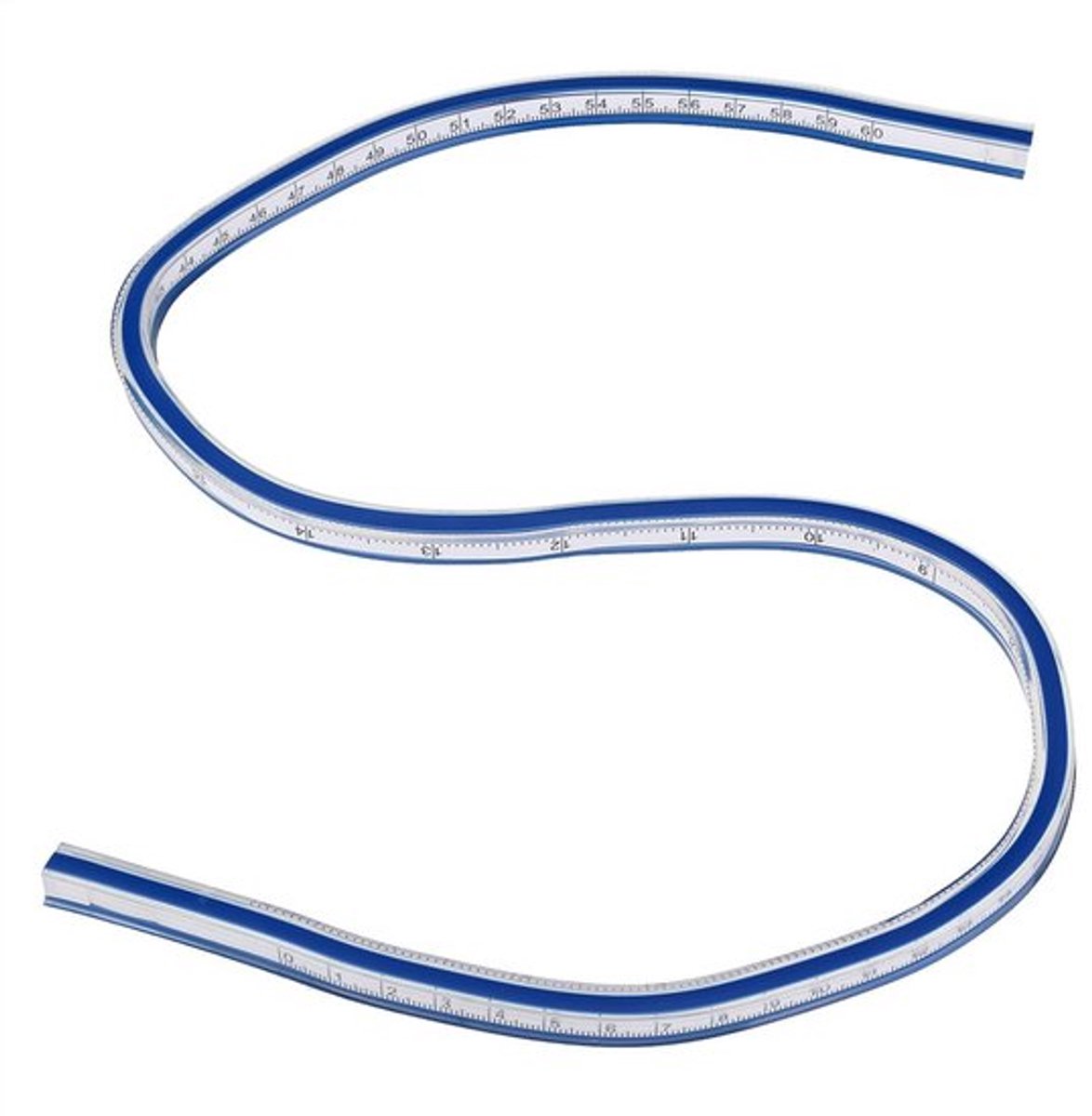 - Flexibele liniaal - Ontwerp en grafisch - 60 cm - Flexibel meetinstrument - Ideaal voor kledingontwerp - Perfect voor creatievelingen