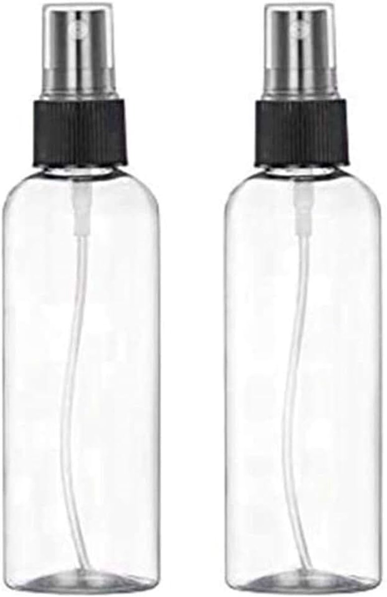 100ml Spuitfles Lege Plastic Fine Mist Travel Verstuiverset Hervulbare fles, zwart