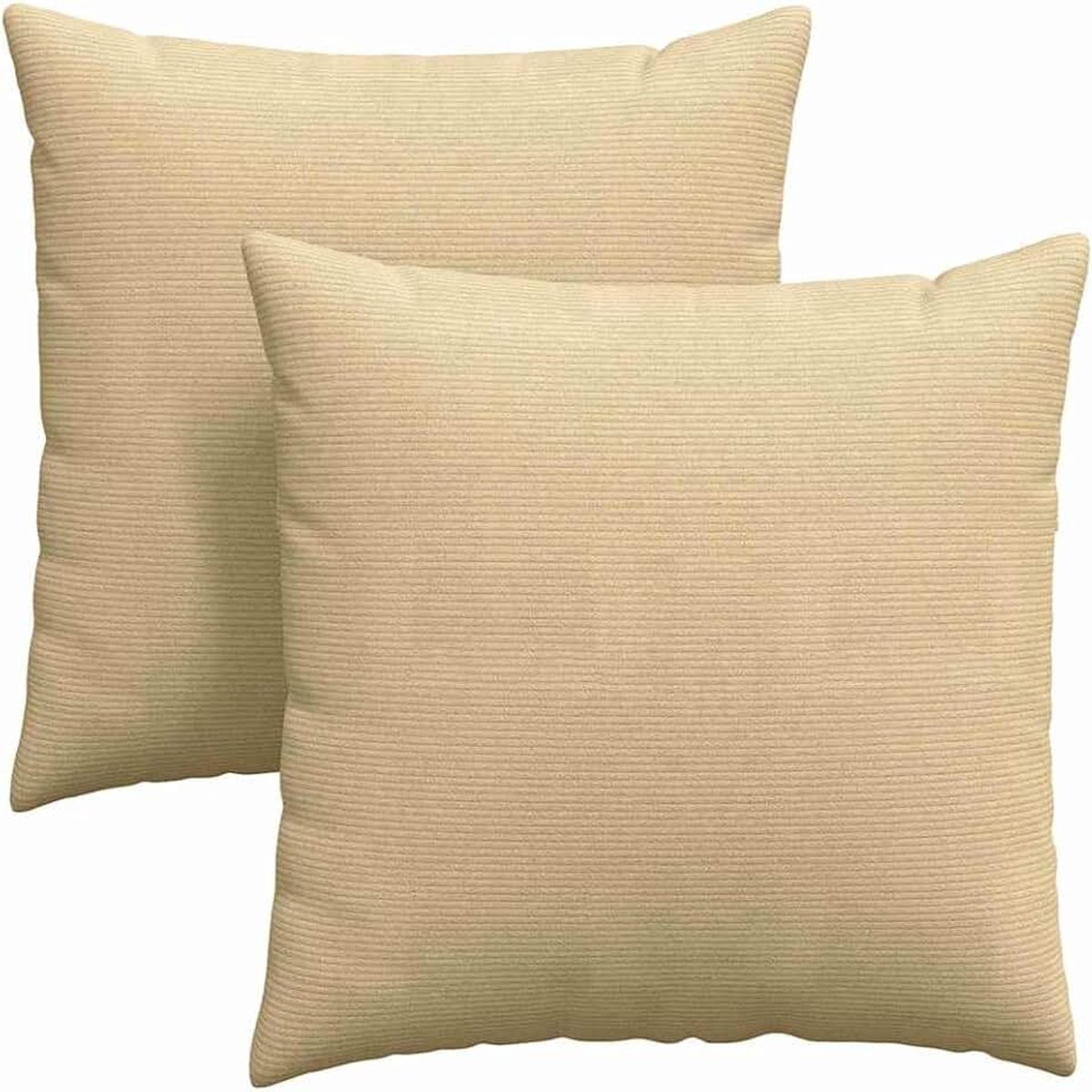 Bankkussen, 2 stuks, grijs-groen, 60 x 60 cm, corduroy met ritssluiting, afneembare hoezen, polyestervulling, modern design voor woonkamer, slaapkamer of thuiskantoor