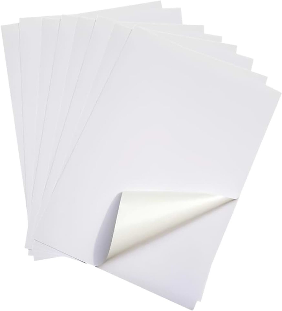 Bedrukbare plakfolie, matwit, folie voor laser- en inkjetprinters