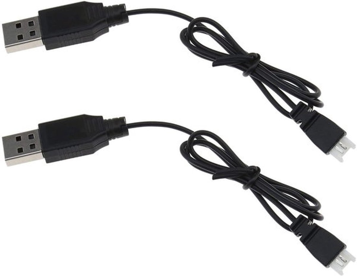 - Usb-oplaadkabel - Oplaadsnoer 55 cm - Compatibel met Syma X5C X5SC X5SW H107C - Geschikt voor Quadcopter Drone - Lithium batterij opladen
