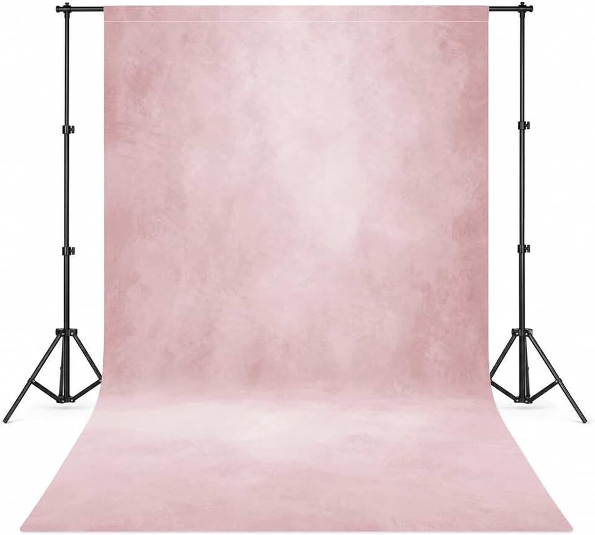 Fotoachtergrond 250 x 300 cm van stof, achtergrond voor fotostudio, fotobox en video, fotowand achtergrond voor zoom, streaming, gaming en fotografie (roze)