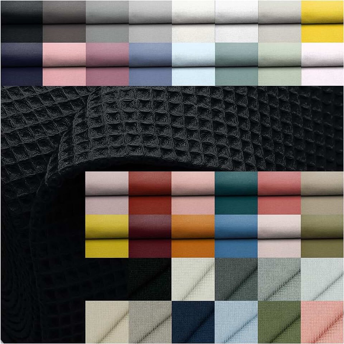 Stof 100% katoen Tex Standard 100 (001 I zwart, afzonderlijk gesneden 200x150 cm)