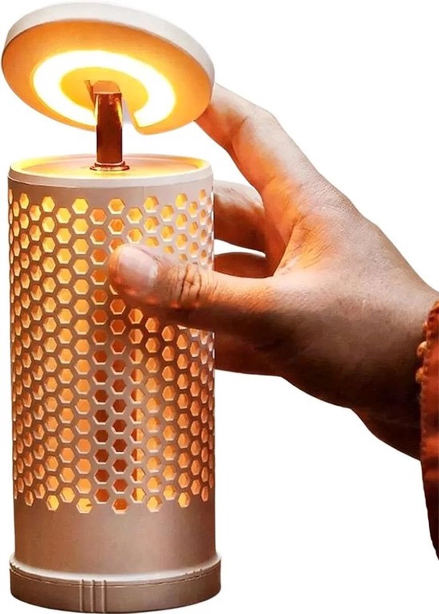 Uitschuifbare campinglamp, 2600mAh LED campinglamp, 4 lichtstanden, draaibare lampkop, warm wit licht en koel wit licht, buitenverlichting.