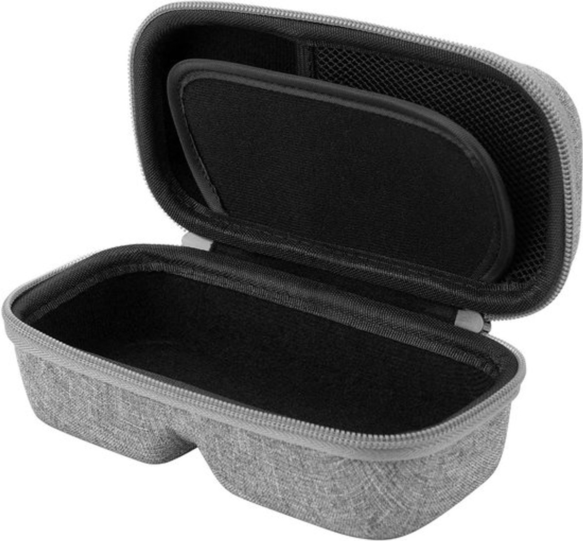 Extra Grote Hard Shell Brilcase voor Zonnebrillen, Opbergoplossing voor AR-brillen en Reisaccessoire, Grijs