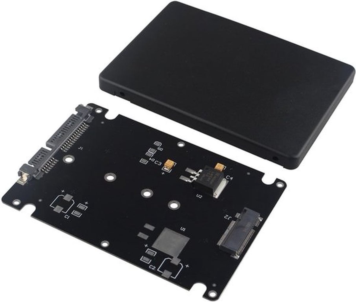 - M.2 NGFF SSD naar 2.5 Inch SATA Adapter - Snelle Converter voor Laptop en Desktop - Betrouwbare Verbinding - Ideaal voor Upgrade - Eenvou...