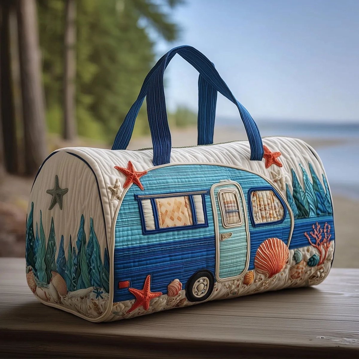 Textielen tas, retro bloemenprint in 3D-stijl, boho-stijl voor reizen en sport, meerkleurig, groot (18 x 9 x 9 inch)，78 modellen