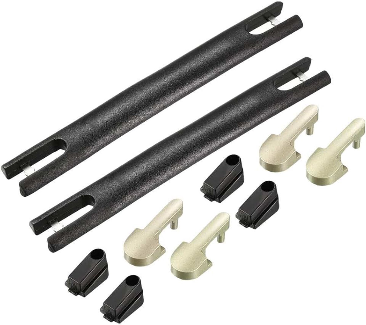 Sourcing map 2 stuks koffergreep, reservegreeplus 205 mm reservebagagegreep zwart