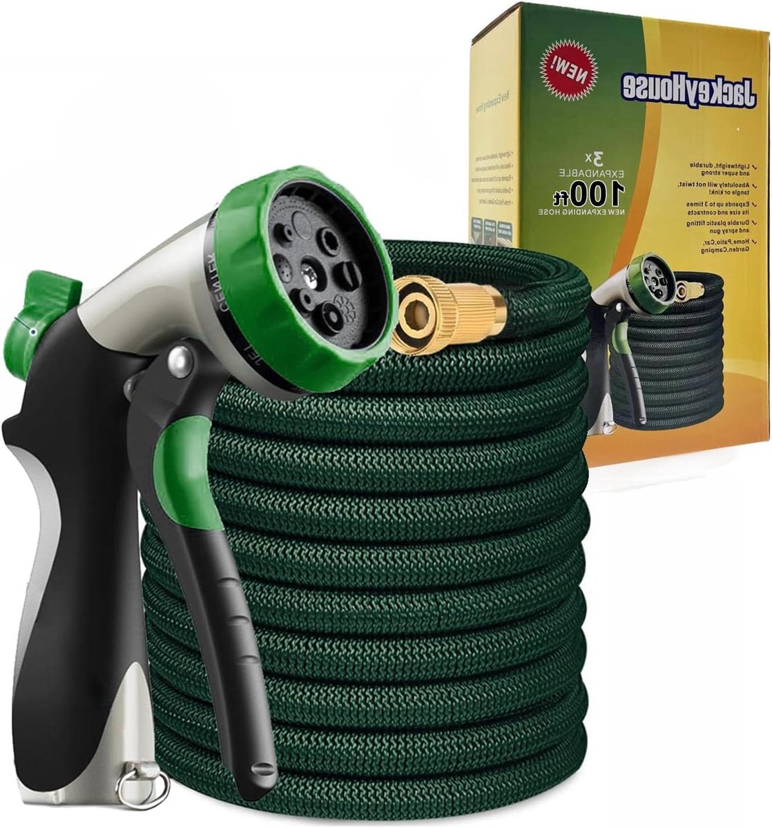 Tuinslang - Flexibele slang - Tuin bewateren - Zonder knikken - 30 meter - Groen