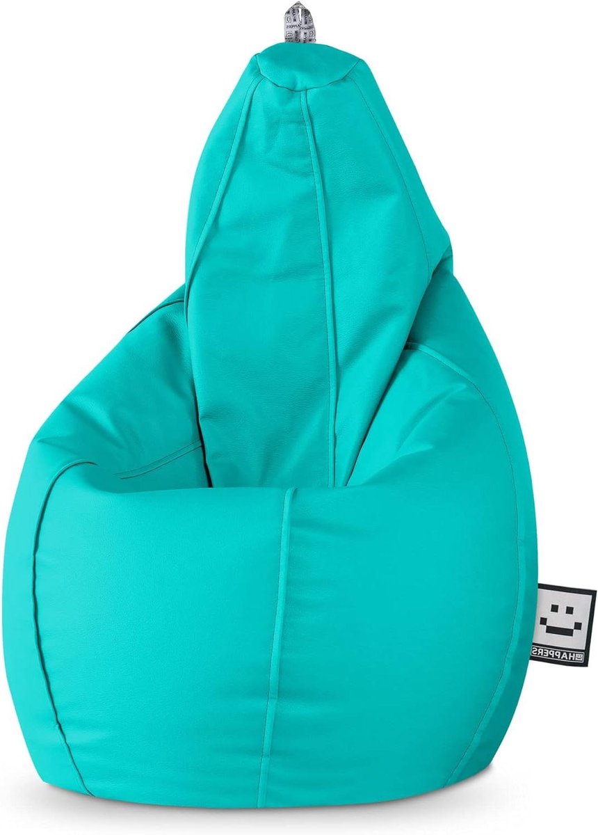 Zitzak Stoel - Beanbag Poef - Ontspannen Zitten - Vormbaar Ontwerp - XXL 90x90x135cm - Turkoois