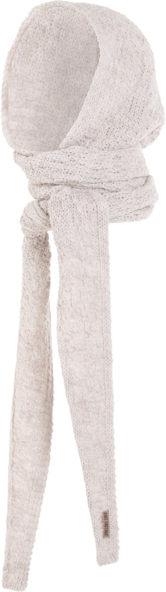 Knit Factory Blake Capuchon Sjaal - Beige - One Size