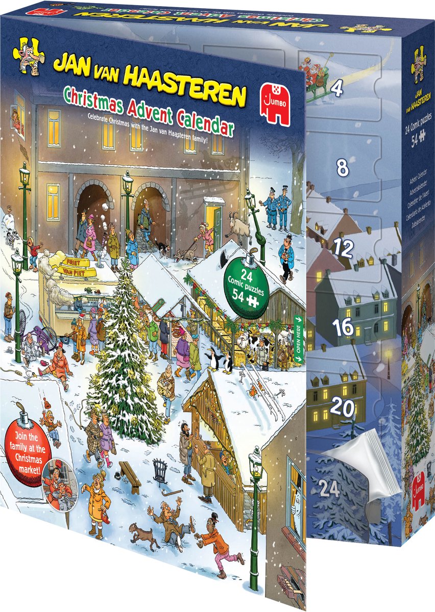 Jan van Haasteren Adventskalender 2026 - 24 puzzels van 54 stukjes - Legpuzzels volwassenen - – foto 5