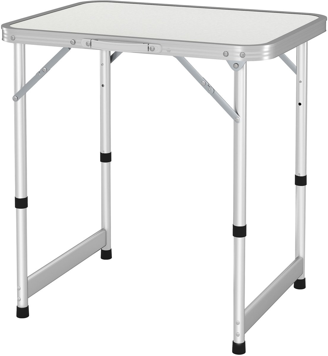 Klaptafel - in hoogte verstelbaar - aluminium - MDF en wit