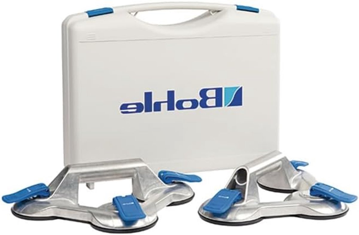 Zuiglifset - Zuignappen set - Materiaal verplaatsen - Aluminium behuizing - 100 kg draaglast - Aluminium