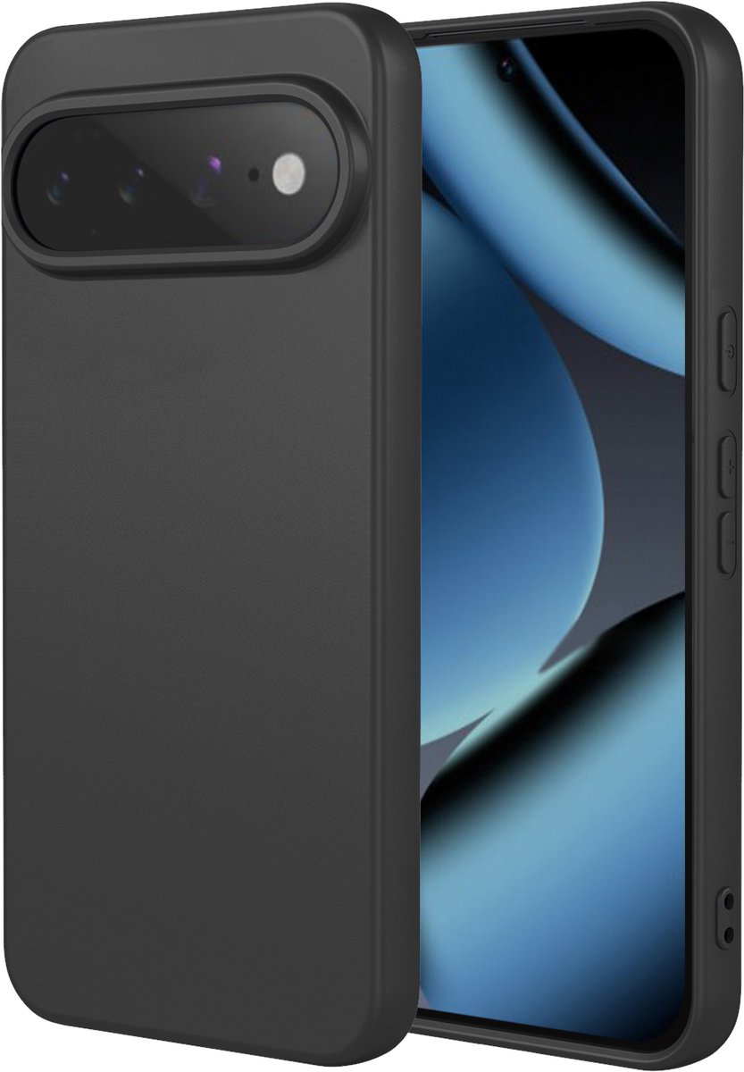 MobyDefend Hoesje - Geschikt voor Google Pixel 11 Pro - Matte Siliconen Backcover - Zwart