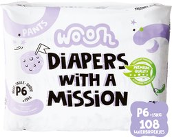 Woosh Maat 6 - Luierbroekjes - 108 stuks - vanaf 15 kg