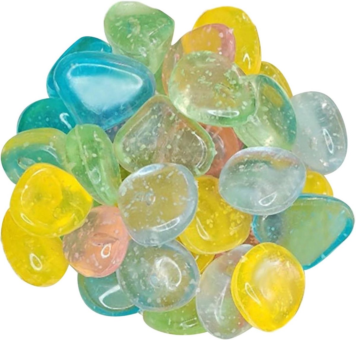 Lichtgevende Stenen - Glow Rocks - Aquarium Decoratie - Absorbeert Omgevingslicht - 3x11x3 cm - Meerdere Kleuren