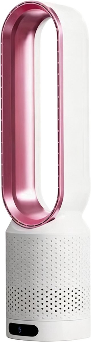 Casalora Ventilator Staand - Bladloze Ventilator 58 cm - Luchtcirculator met Afstandsbediening, 8 Snelheden, 90° Oscillatie, Timer en Luchtzuivering – Veilig en Comfortabel voor Woonkamer, Slaapkamer en Kantoor - Roze