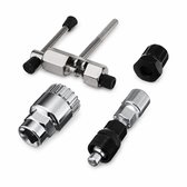 Cranktrekker Set - Trapas Afnemer & Kettingpons - Fietsgereedschap voor Crankstel en Trapas - 4-delig - Zwart