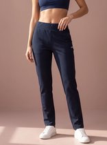 Sjeng Sports KASJA - Maat: L Dark Blue - Tennis Broek Vrouwen - Sportbroek - 87% polyester, 13% elastaan, foamy interlock