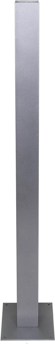 Brievenbus Standaard - Brievenbus Paal - Buiten Plaatsen - Weerbestendig Aluminium - 120 cm Hoog - Zilver