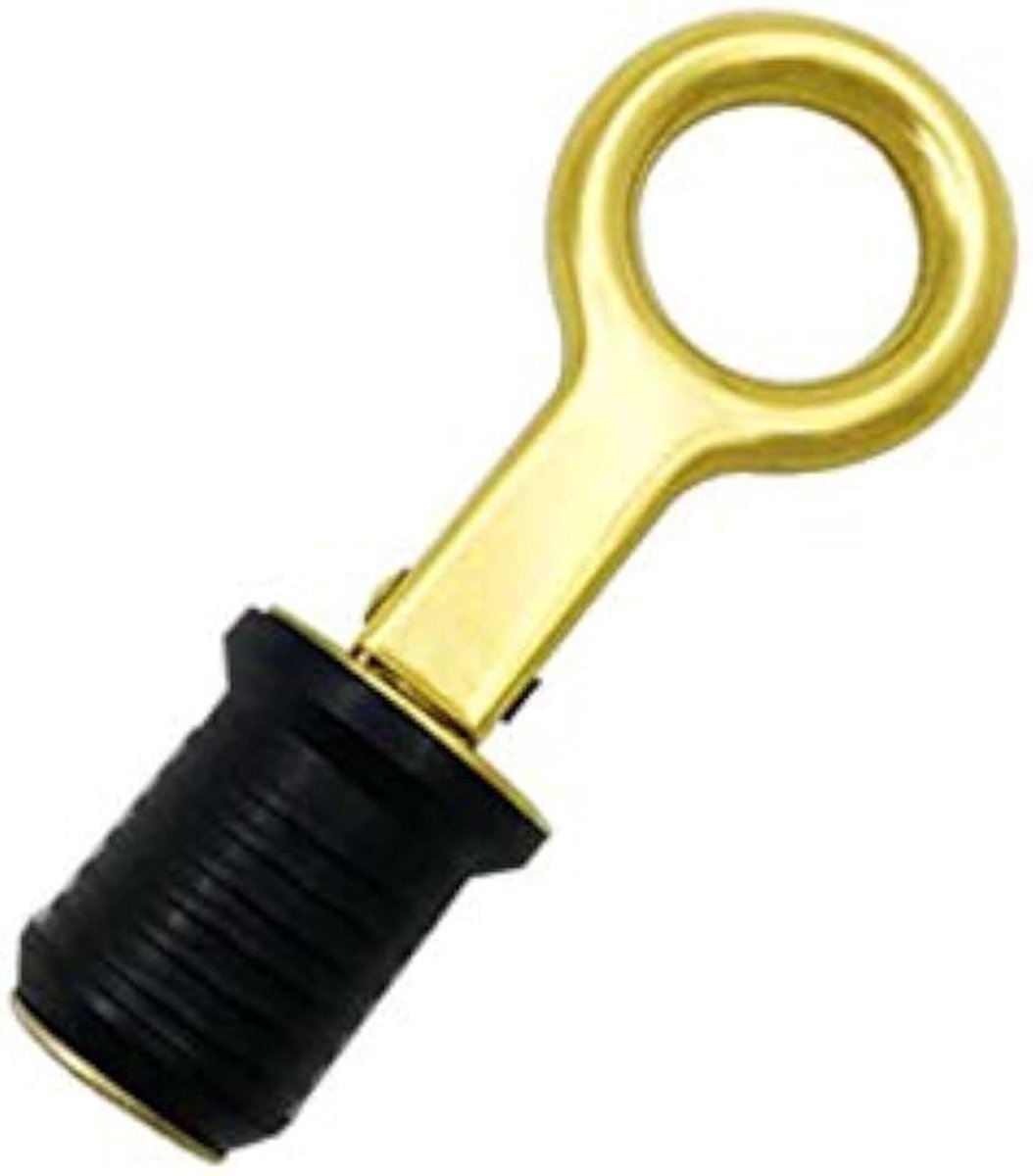 Afvoerschroef 1-1/4 inch snap messing