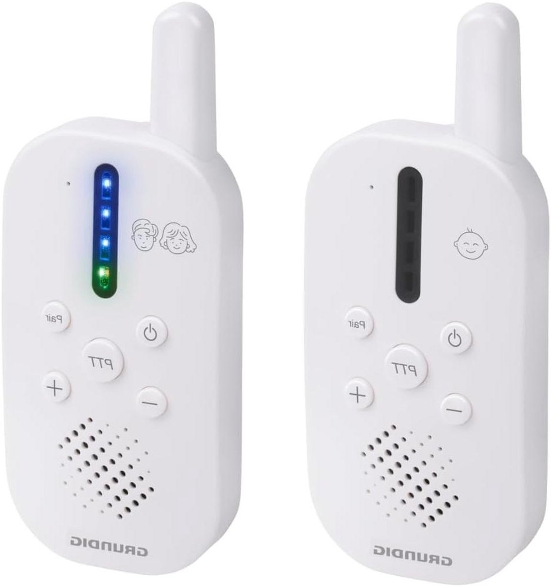 Audio Babyfoon - Baby Monitor - Babykamer Bewaken - 150M Bereik - Compact Ontwerp - Wit