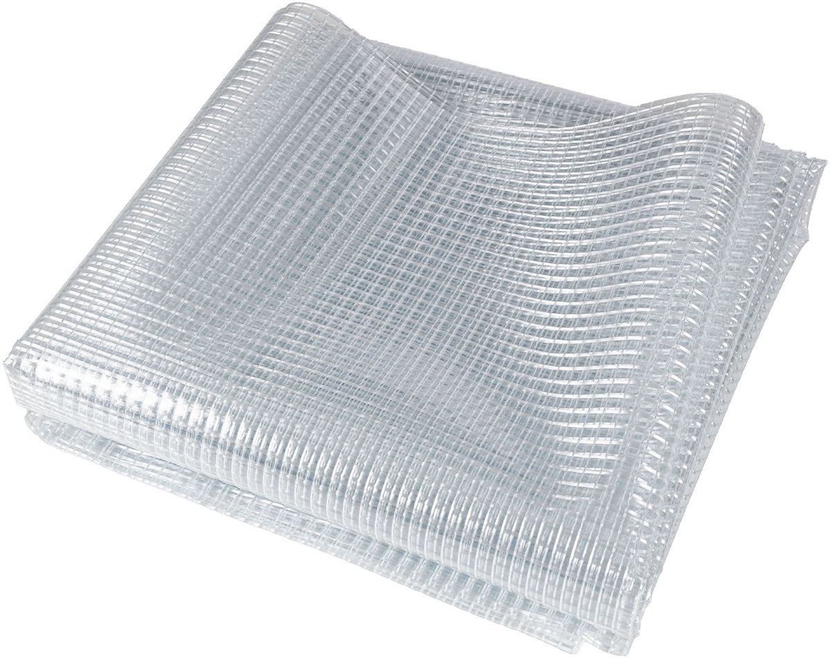ANRO Afdekzeil Transparant 510 g/m² 12x2,5m Waterdicht Gaasfolie UV-bestendig Kasfolie Tuinmeubelen