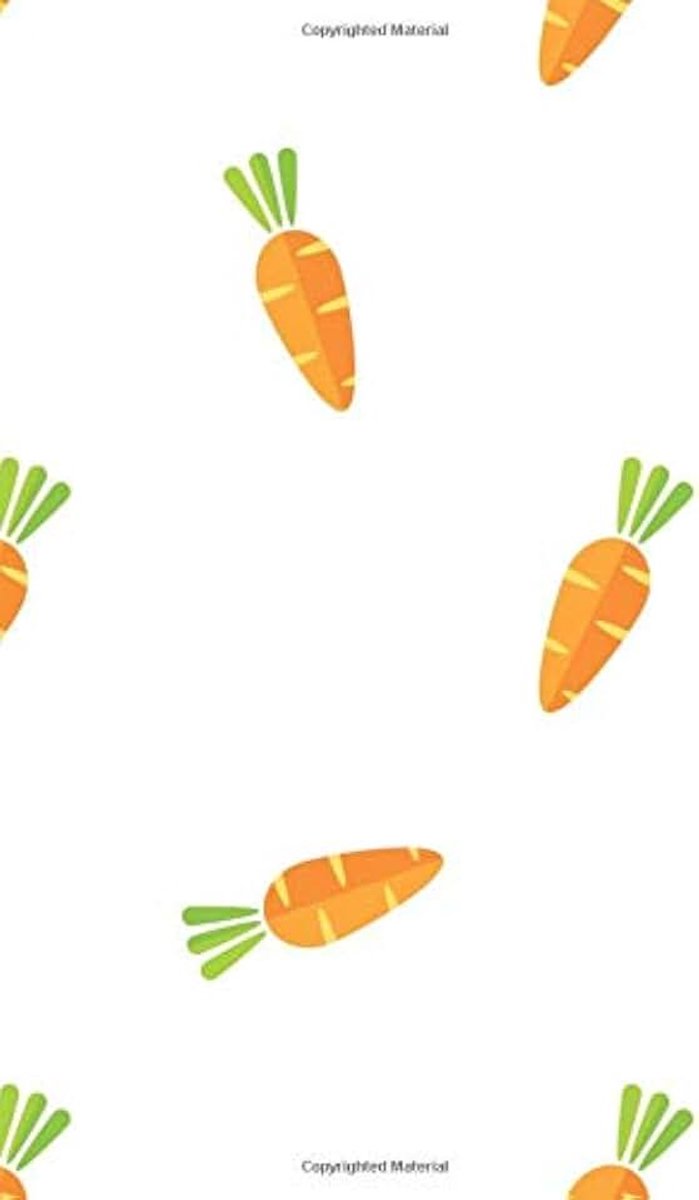 Carrot vegetables in natural Seamless Notebook 100 pages (Composition Book Journal) (5" x 8" Large Size)