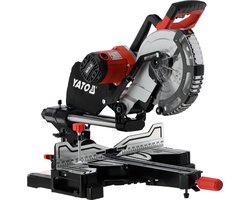 YATO Radiaal Afkortzaag YT-821732 – 2000W – Ø 255 mm Zaagblad – Met Laser, Trekfunctie & Dubbel verstek (-45° tot +45°)