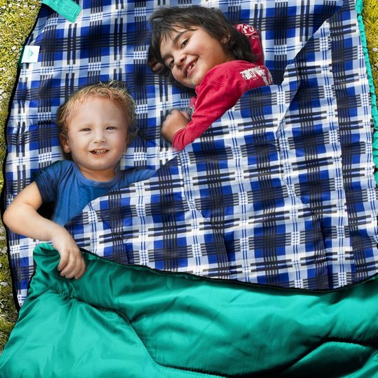 Slaapzak Drie Seizoenen - Kampeerslaapzak Outdoor - Kamperen en Hiken - Lichtgewicht Compact - 2.15 Meter Lang - Groen — afbeelding 5