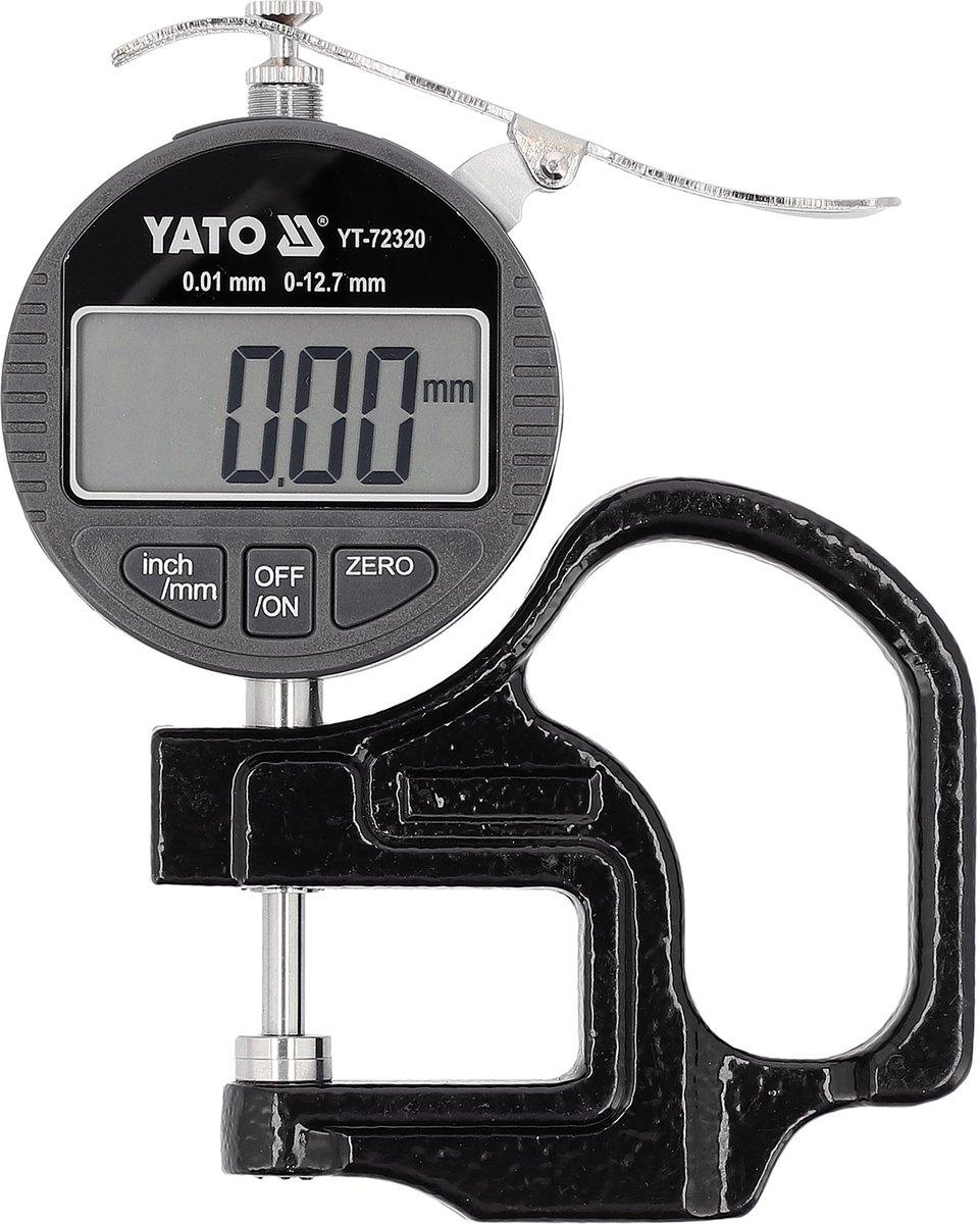 Digitale Diktemeter – Precisie ±0.01 mm – Bereik 0 - 12.7 mm – Elektronische Voelermaat / Wanddiktemeter op Batterij – Met LCD-scherm & Opbergcase