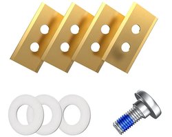 Deze vervangingsset Geschikt voor 36 messen Geschikt voor robotmaaiers is Geschikt voor de Mammotion LUBA/YUKA Mini. De set bevat schroeven en een doos, zorgt Geschikt voor nauwkeurig maaien en is eenvoudig te vervangen.