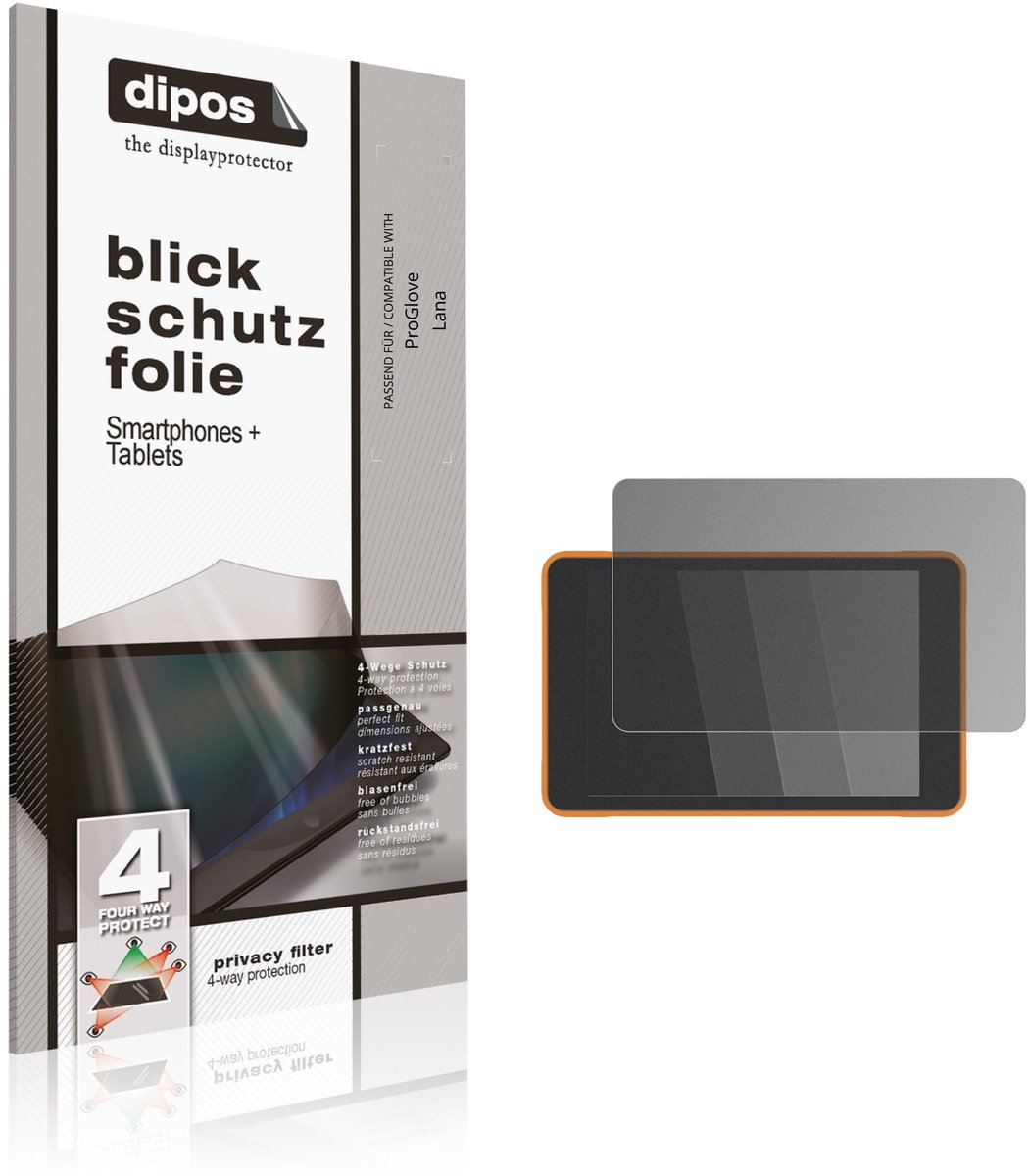 dipos – Matte Privacy Screenprotector geschikt voor ProGlove Lana | Anti-Spy Beschermfolie