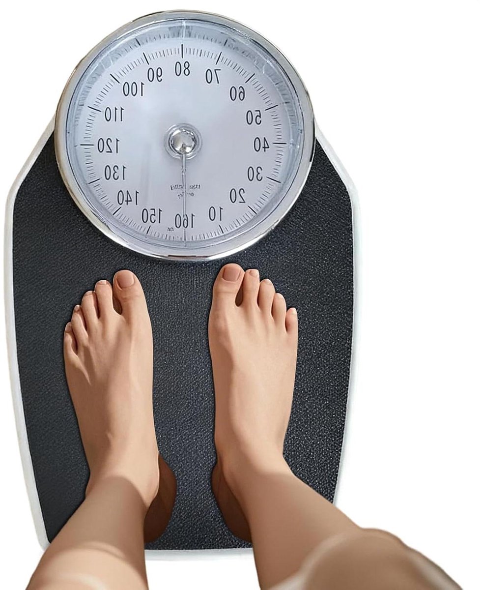 Persoonsweegschaal - Mechanische weger - Gezondheid bijhouden - Geen batterijen nodig - Tot 159 kg - Zilver