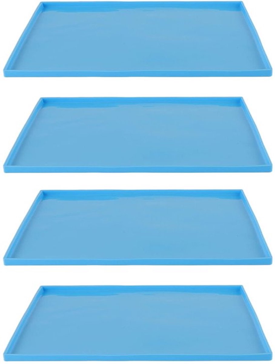 Dehydratorbladen - Siliconen dehydratorpads - BPA-vrij en veilig - Blauw - Voorkomt plakken - Perfect voor fruitrollen en fruitleer - Ges...