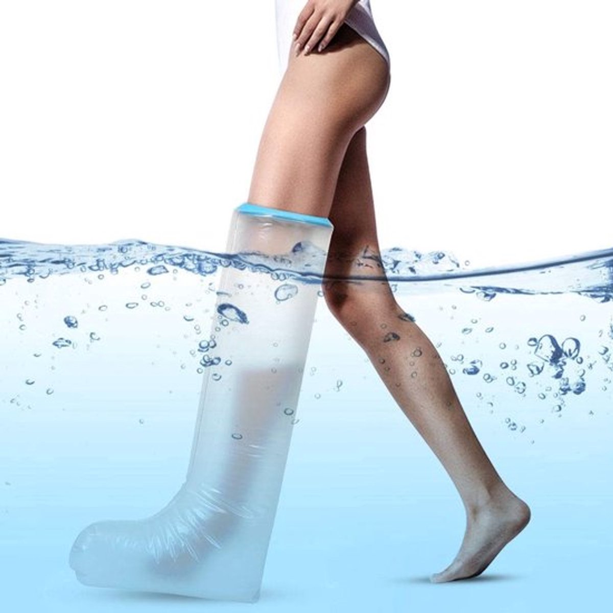Douchebescherming Voet Waterdicht - Douchehoes - Verbandbescherming - Gipsbeen - Medische Bescherming - 78 cm Afdichtingscapaciteit